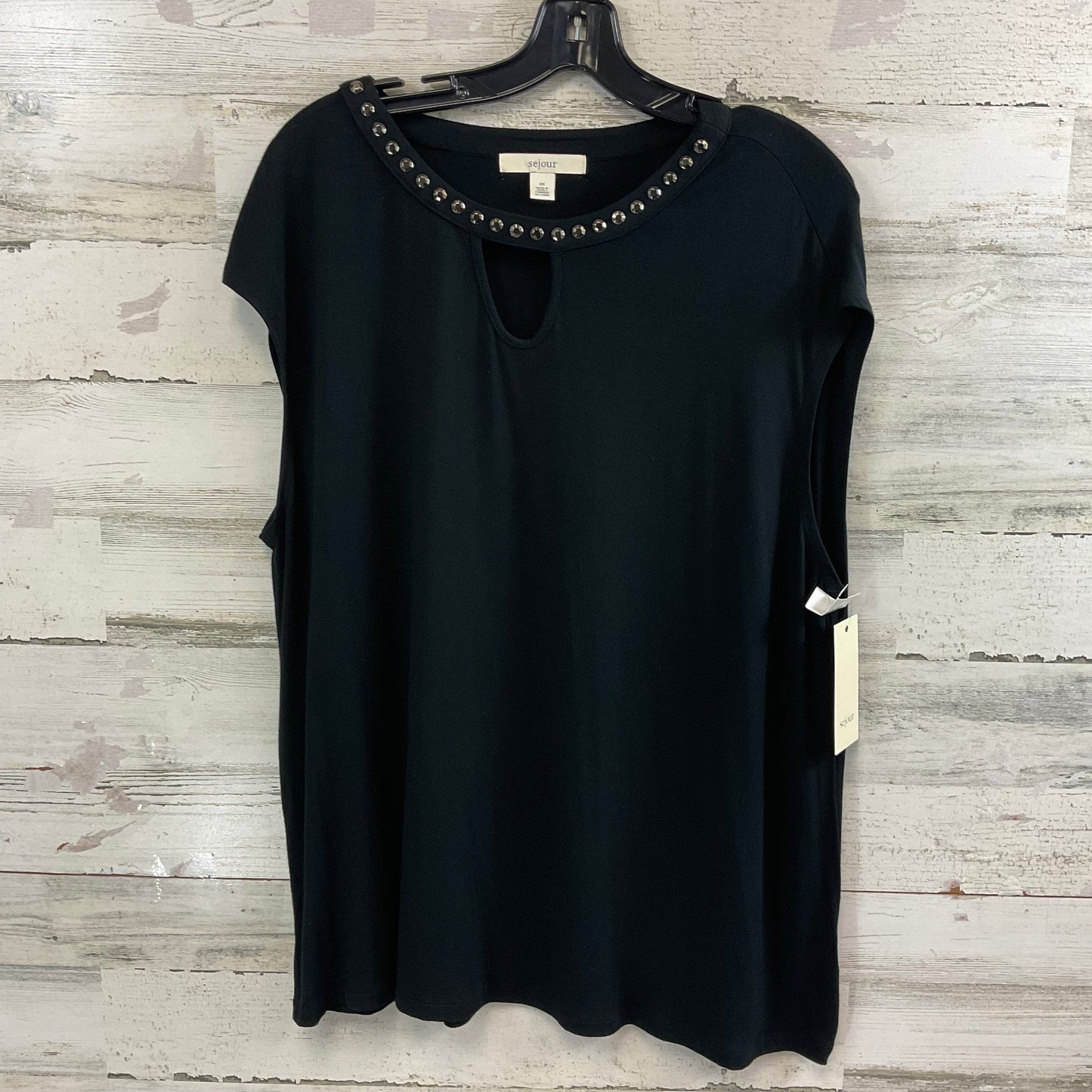 Top Sleeveless By Sejour In Black, Size: Xl