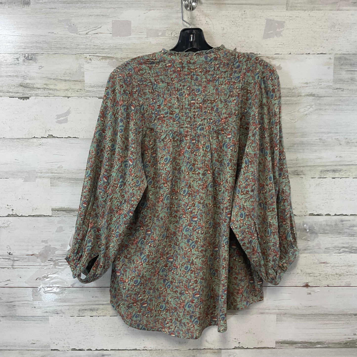 Blouse Long Sleeve By Fatface In Green, Size: S