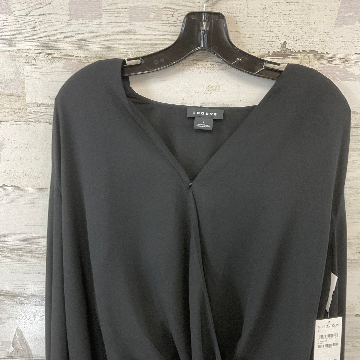 Top Long Sleeve By Trouve In Black, Size: L