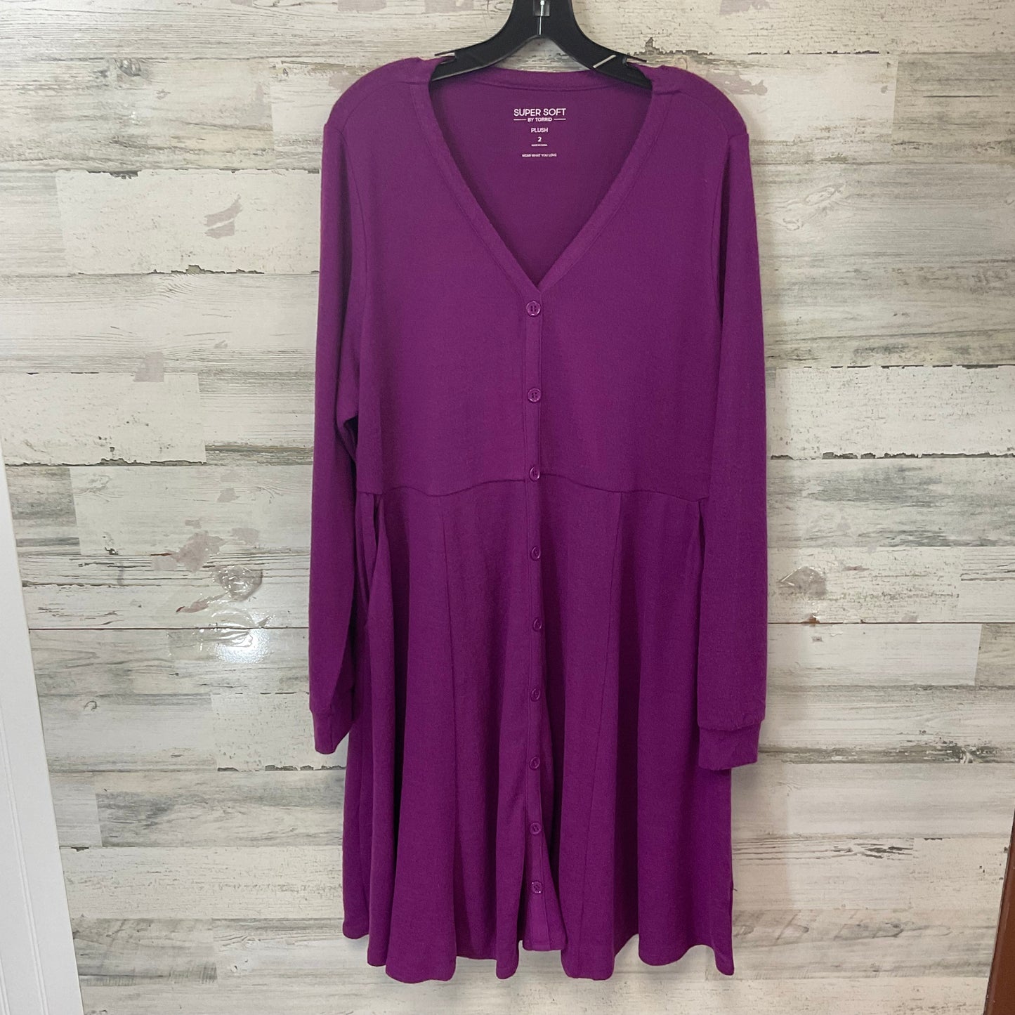 Dress Casual Short By Torrid In Purple, Size: 2x