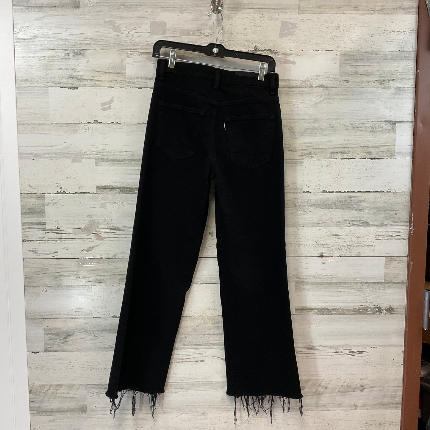 Jeans Wide Leg By Askk Ny In Black Denim, Size: 2