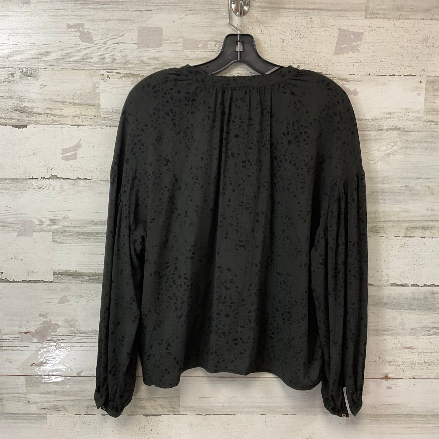 Blouse Long Sleeve By Z Supply In Black, Size: S