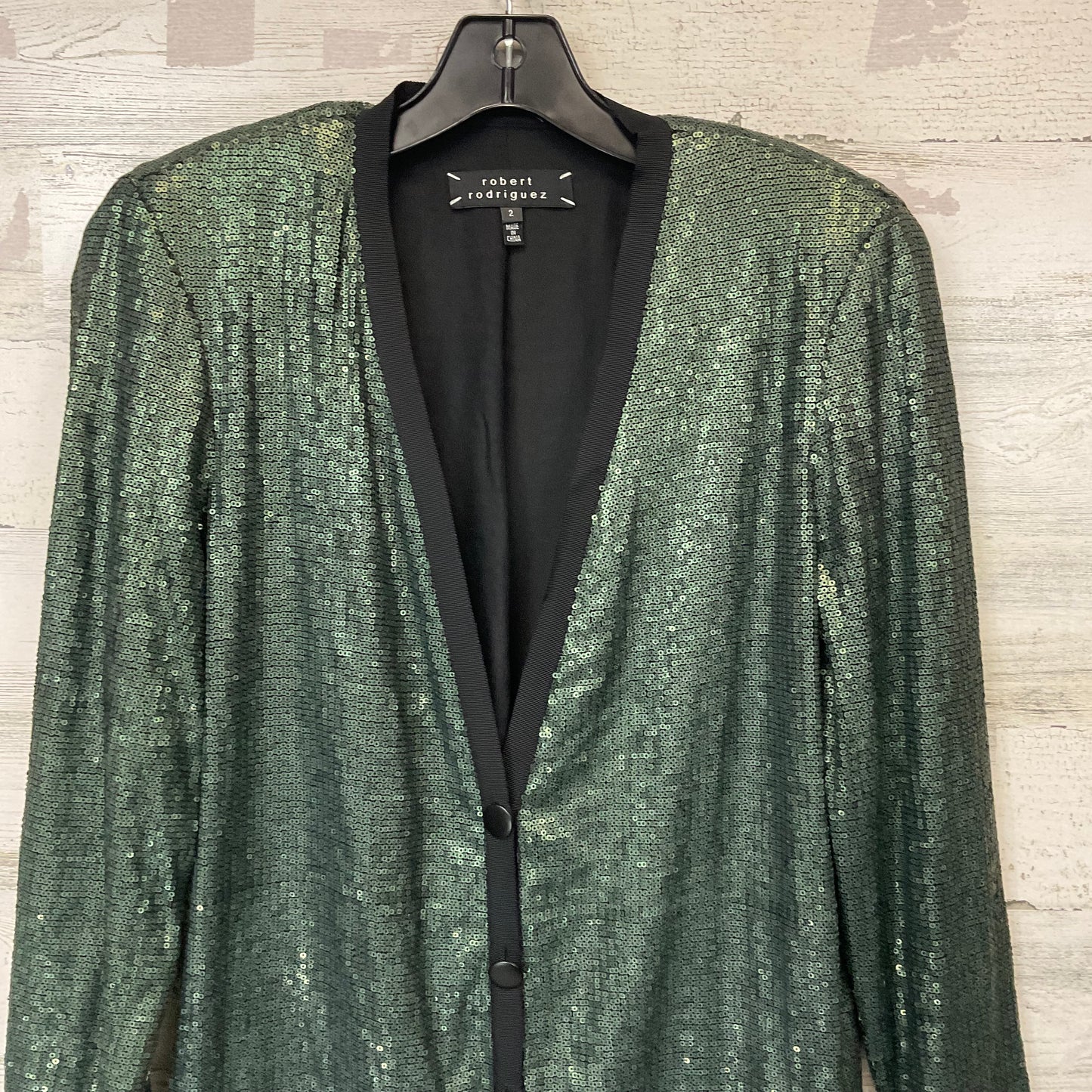 Cardigan By Robert Rodriguez In Green, Size: Xs