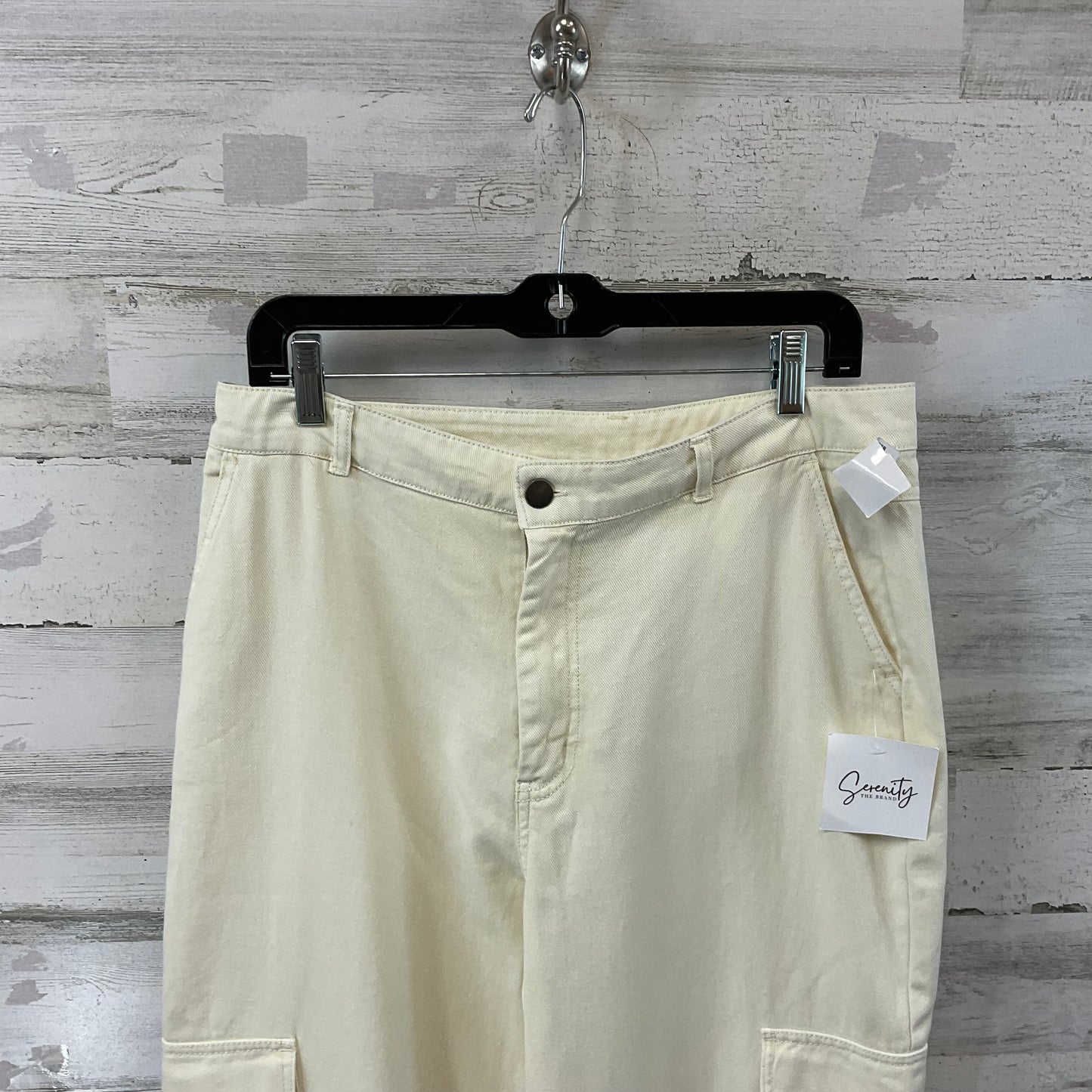 Pants Cargo & Utility By Double Zero In Cream, Size: L