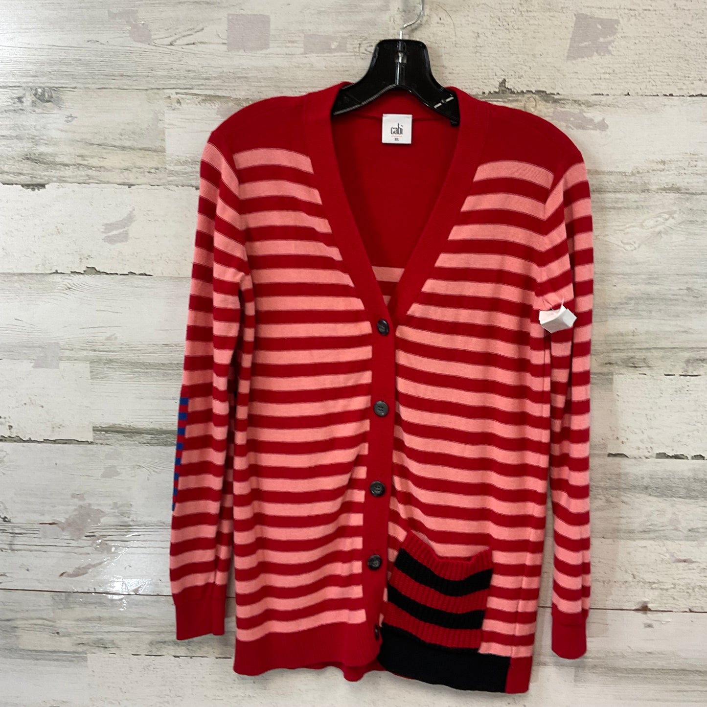 Sweater Cardigan By Cabi In Red, Size: Xs