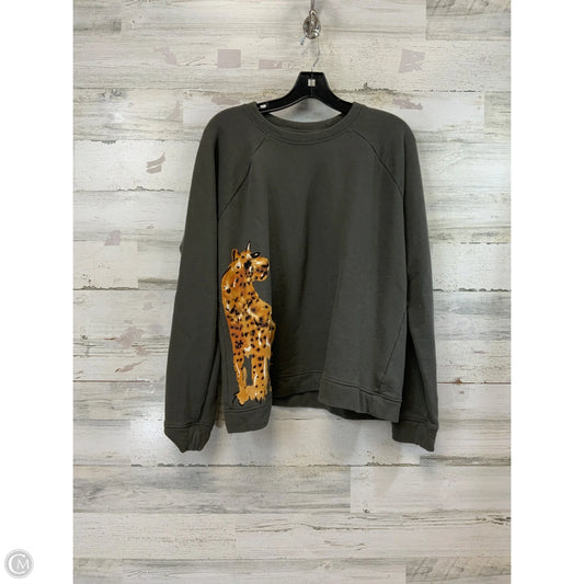 Sweatshirt Crewneck By Anthropologie In Grey, Size: M