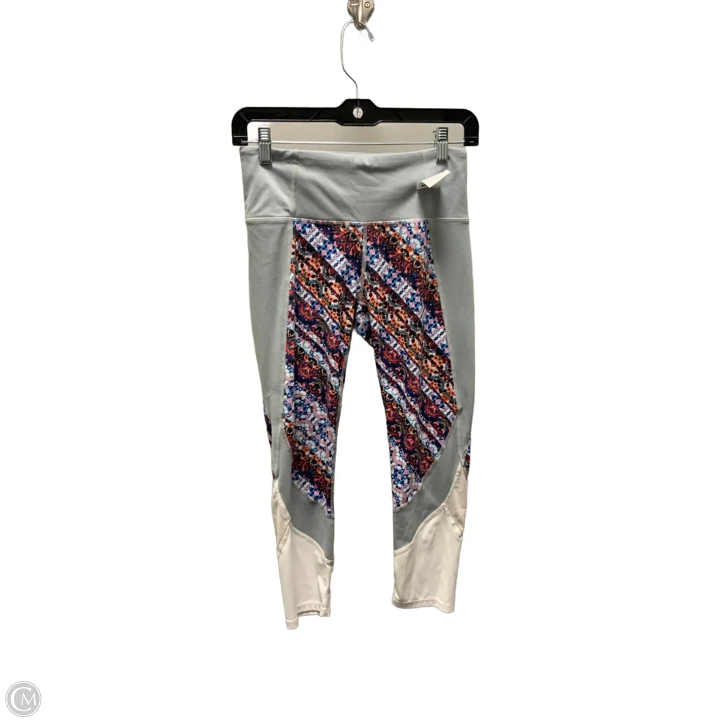 Athletic Leggings By Athleta In Grey & Purple, Size: S