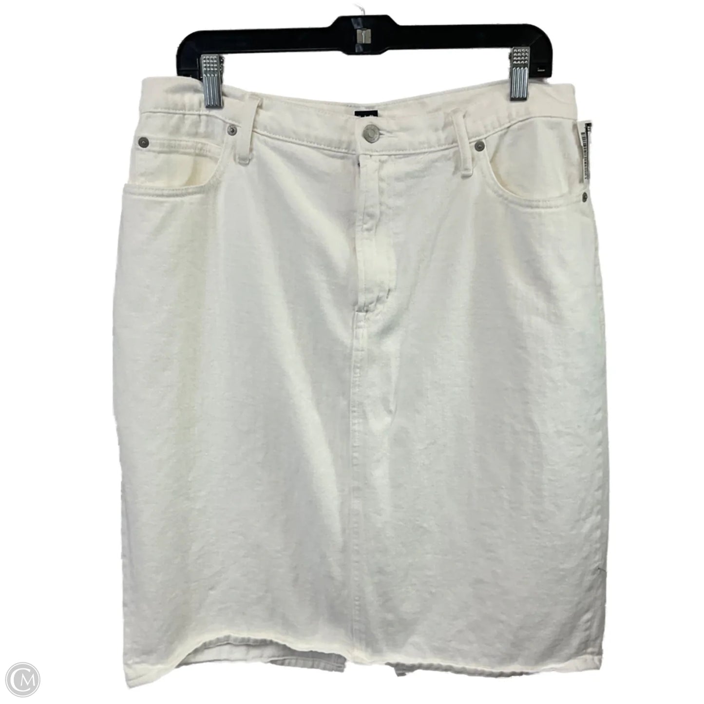 Skirt Midi By Gap In White, Size: 16