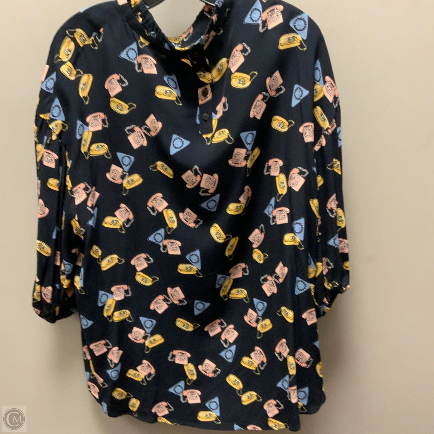 Top Long Sleeve By Zara Women In Blue & Pink, Size: Xl