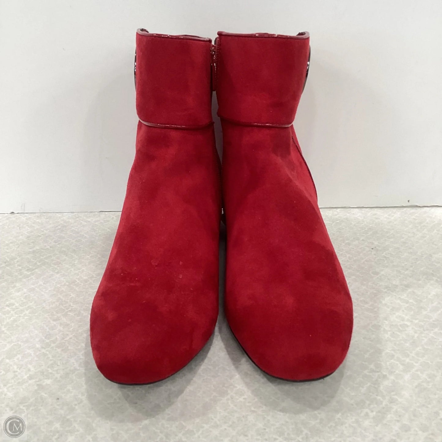 Boots Ankle Heels By Impo In Red, Size: 8.5