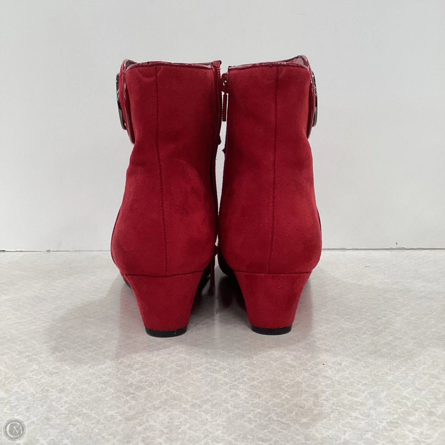 Boots Ankle Heels By Impo In Red, Size: 8.5