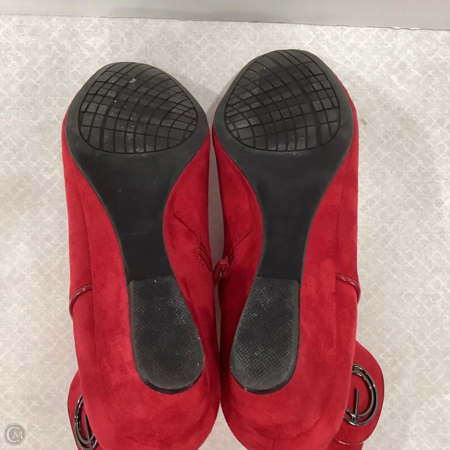 Boots Ankle Heels By Impo In Red, Size: 8.5