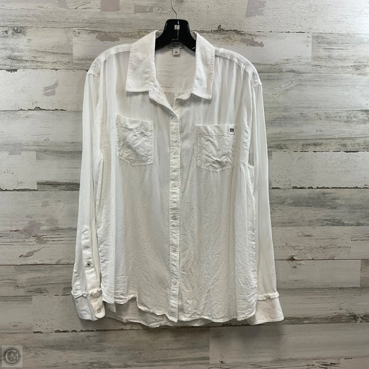 Blouse Long Sleeve By Crown And Ivy In White, Size: L