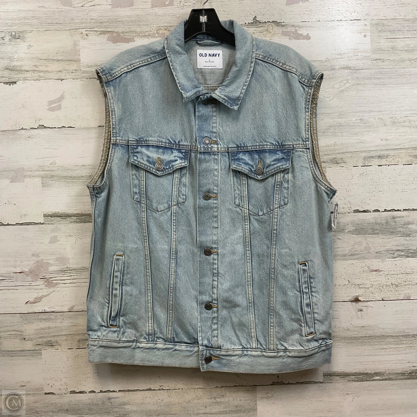 Vest Other By Old Navy In Blue Denim, Size: L
