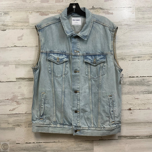 Vest Other By Old Navy In Blue Denim, Size: L
