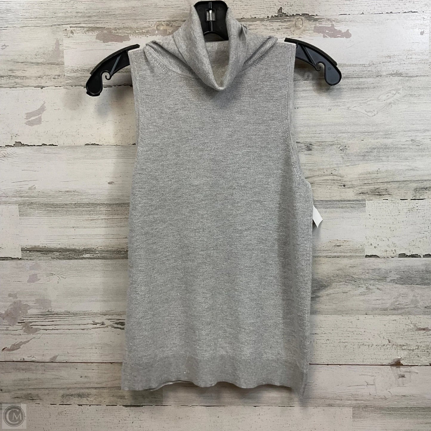 Top Sleeveless By Banana Republic In Grey, Size: S