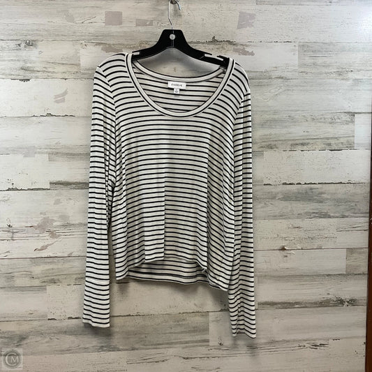 Top Long Sleeve By Evereve In White, Size: L
