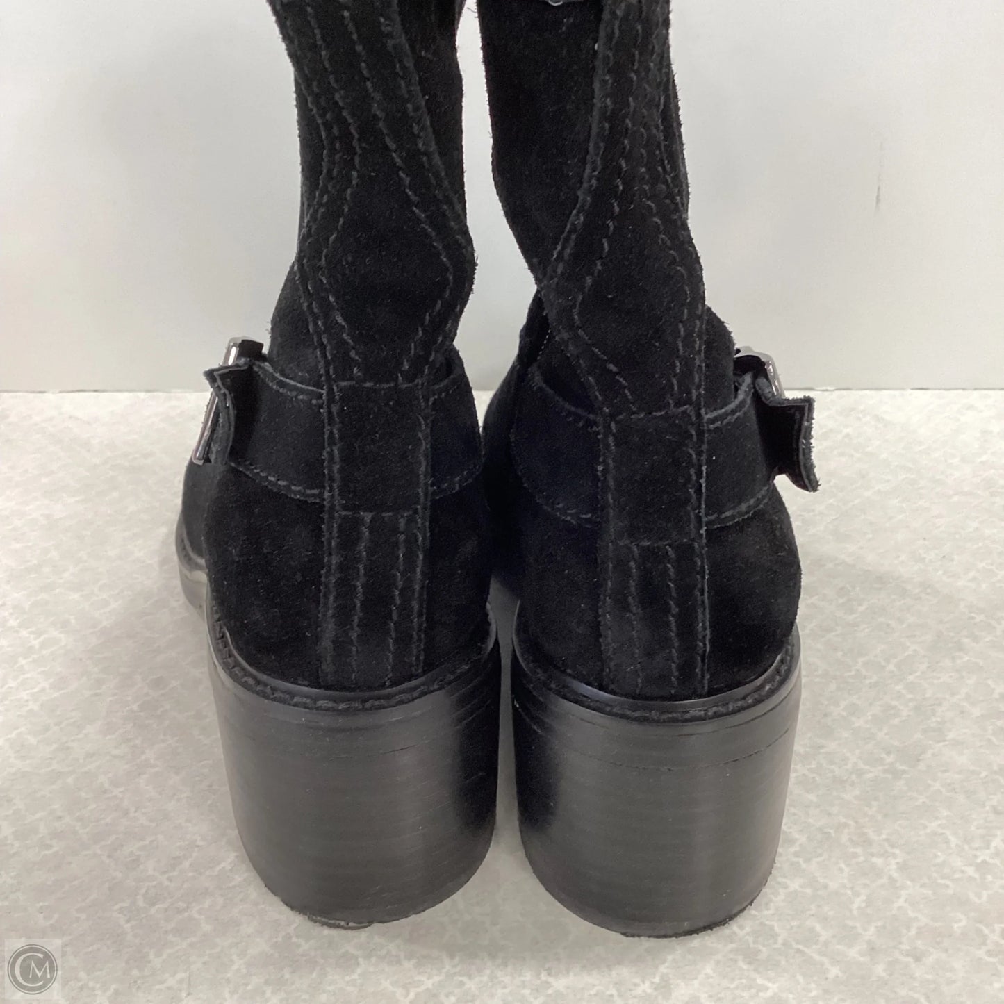 Boots Ankle Heels By Vince Camuto In Black, Size: 8