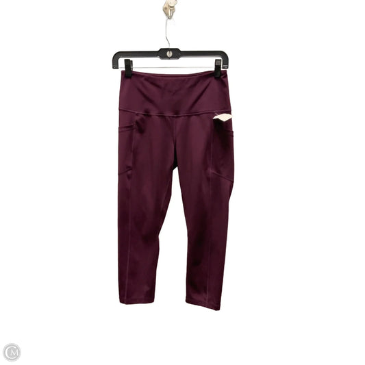 Athletic Leggings By 90 Degrees By Reflex In Purple, Size: S