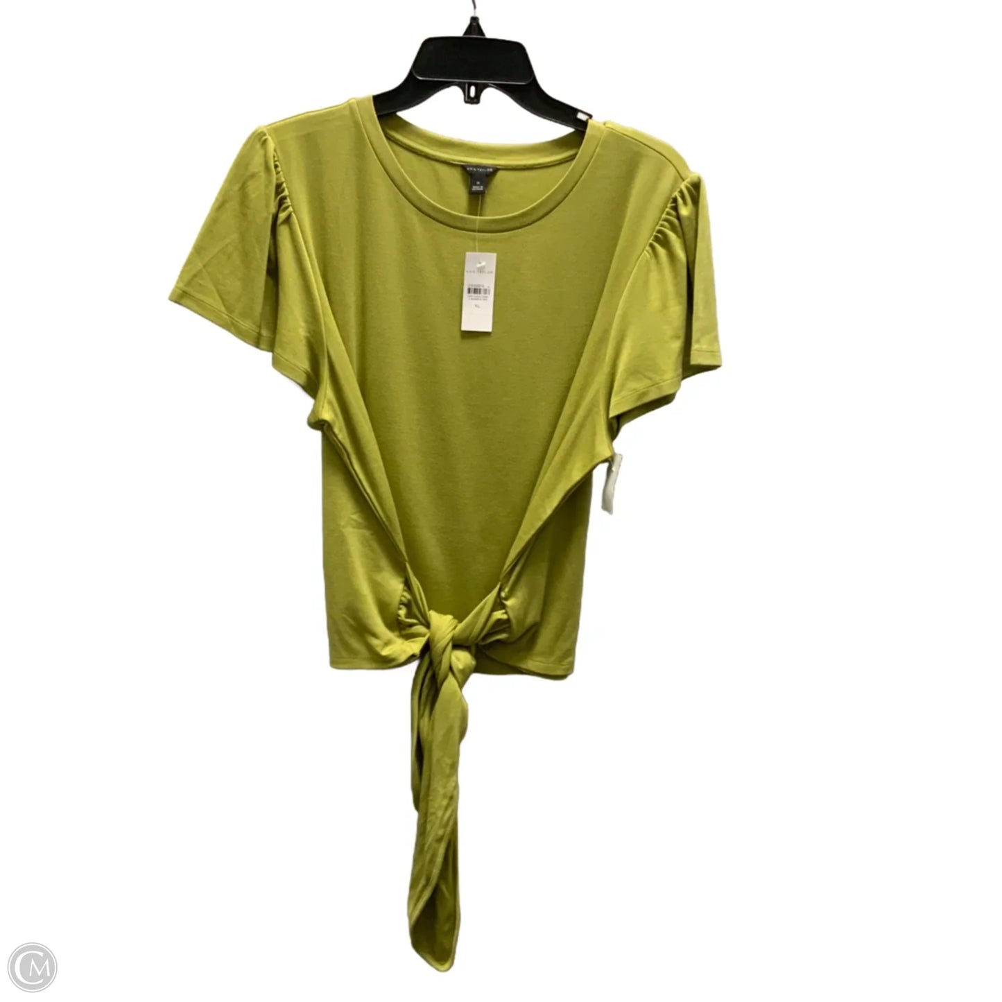 Top Short Sleeve By Ann Taylor In Green, Size: Xl