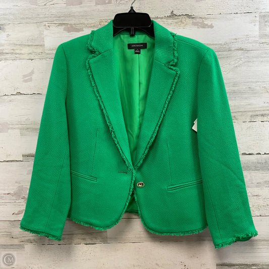 Blazer By Ann Taylor In Green, Size: M