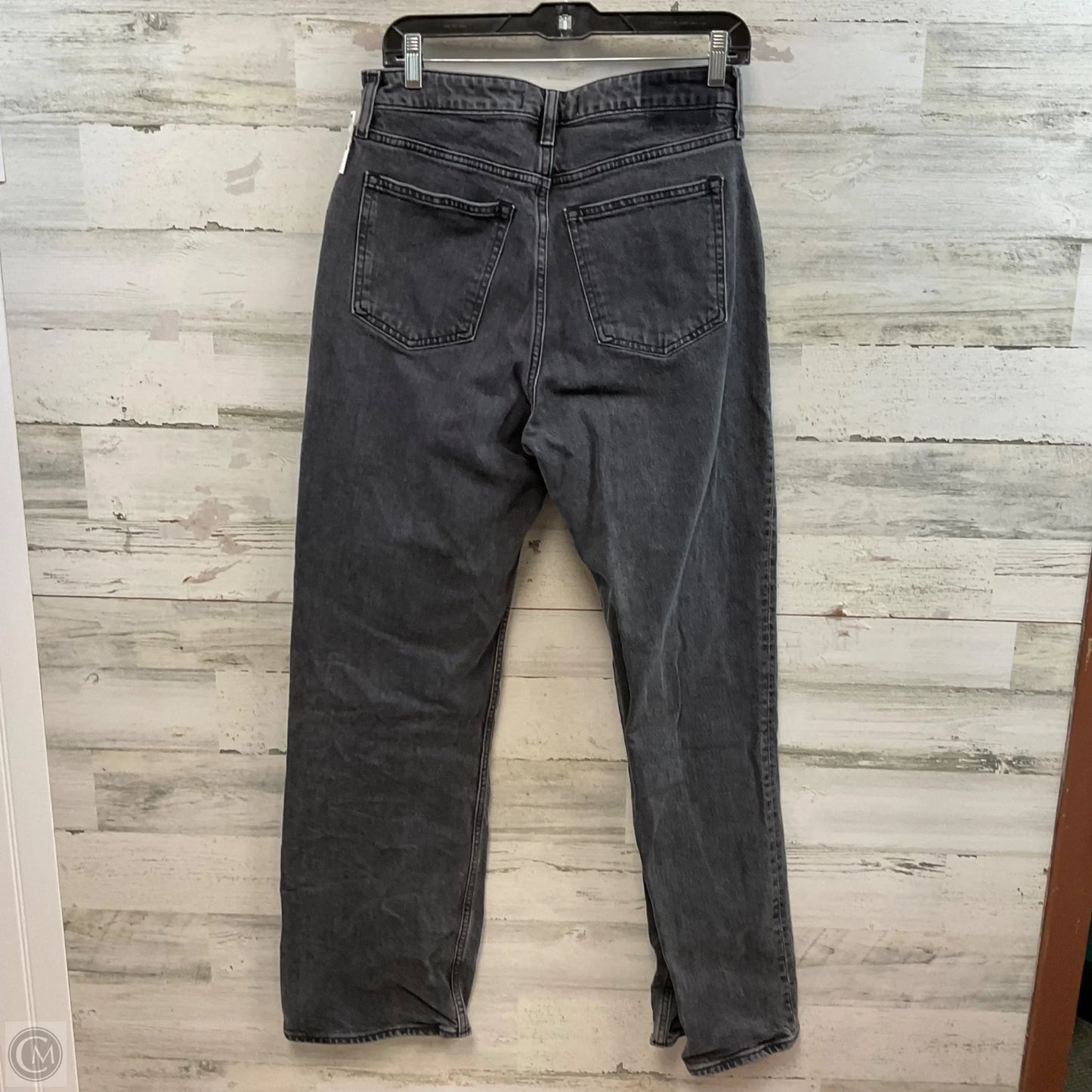 Jeans Straight By Abercrombie And Fitch In Black Denim, Size: 8