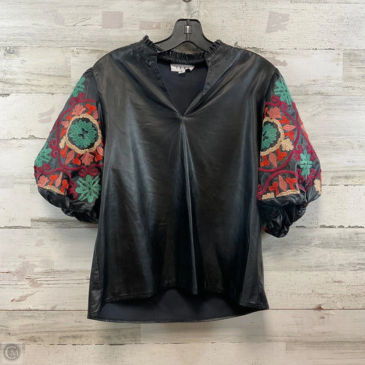Top Short Sleeve By Thml In Black, Size: M
