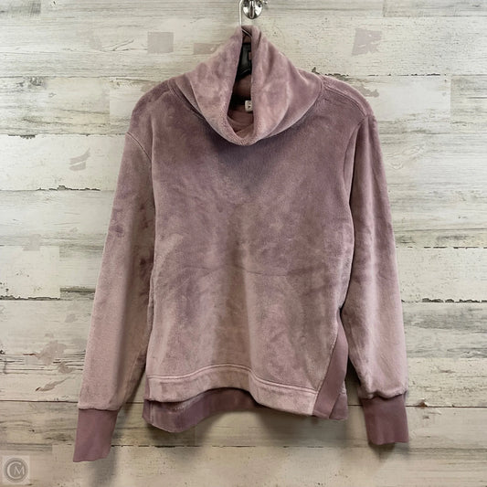 Athletic Top Long Sleeve Collar By Athleta In Purple, Size: M