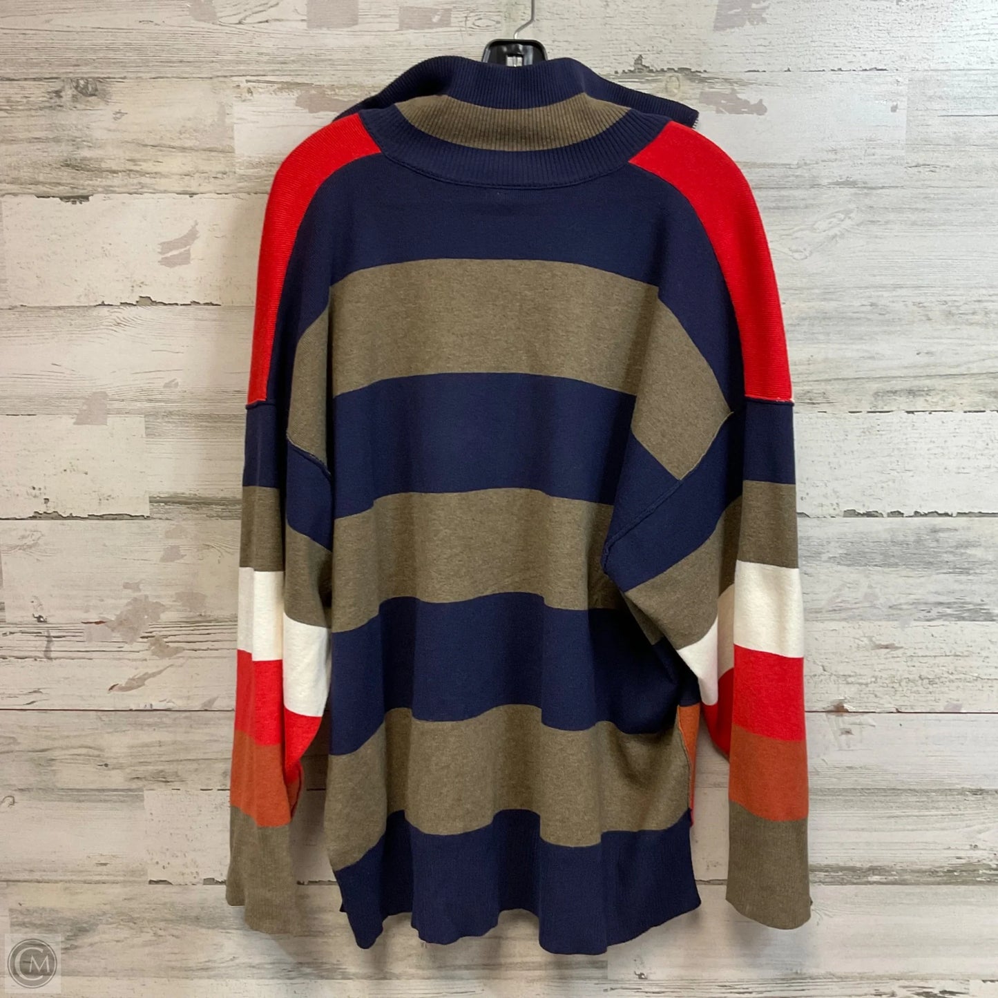 Top Long Sleeve By Free People In Orange & Tan, Size: S