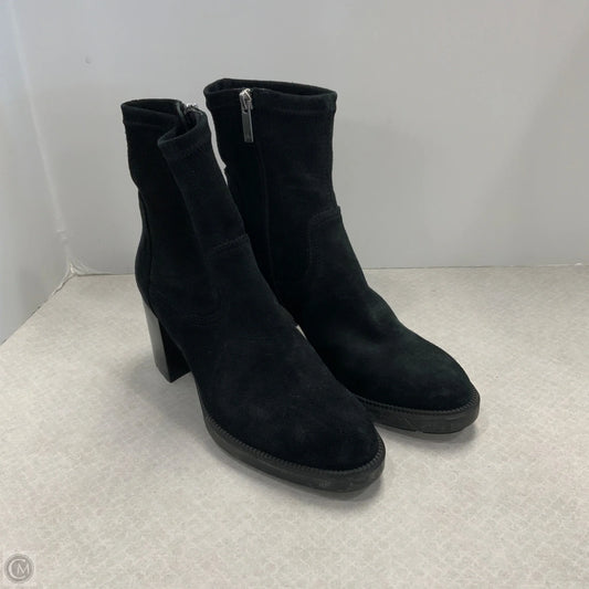 Boots Ankle Heels By Aquatalia In Black, Size: 8.5