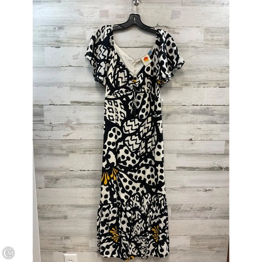 Dress Casual Maxi By Farm Rio In Black & Cream, Size: S