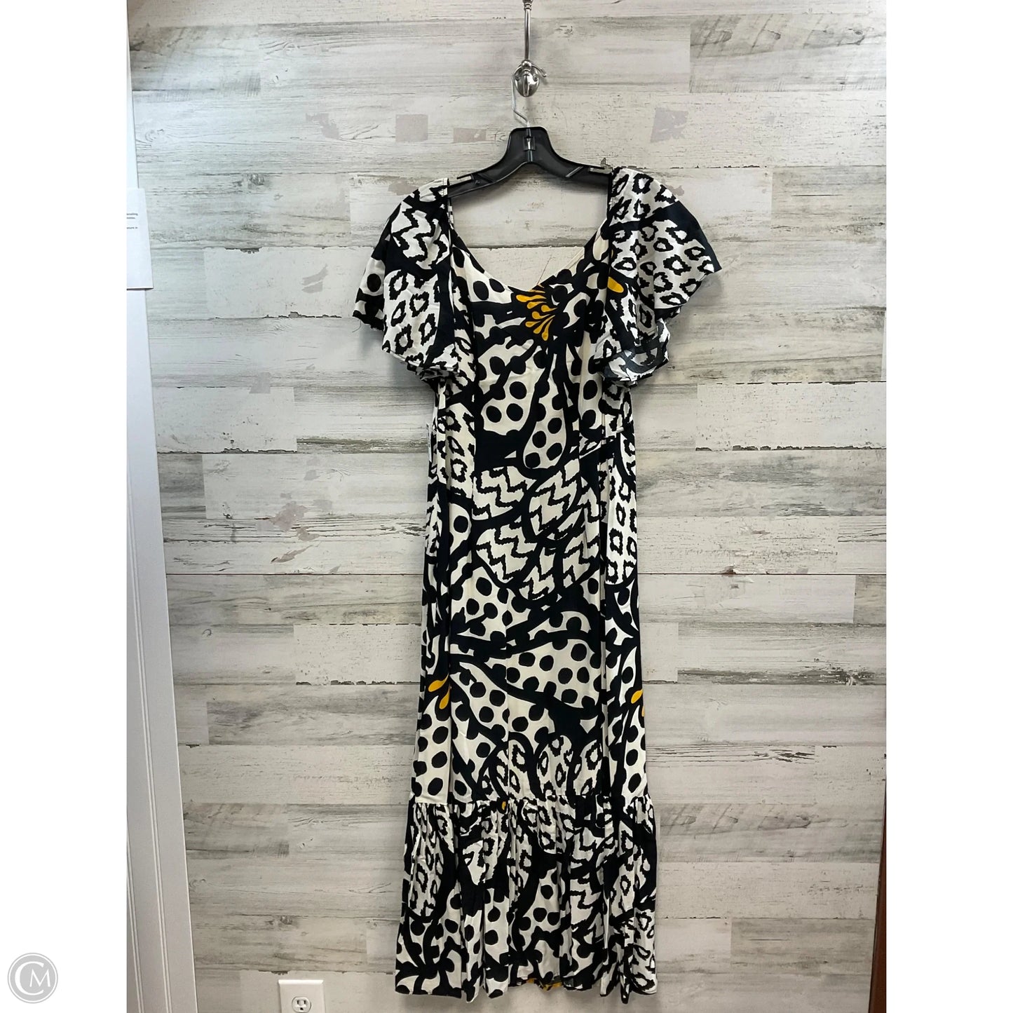 Dress Casual Maxi By Farm Rio In Black & Cream, Size: S