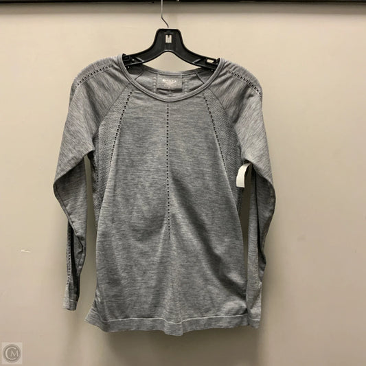 Athletic Top Long Sleeve Crewneck By Athleta In Grey, Size: S