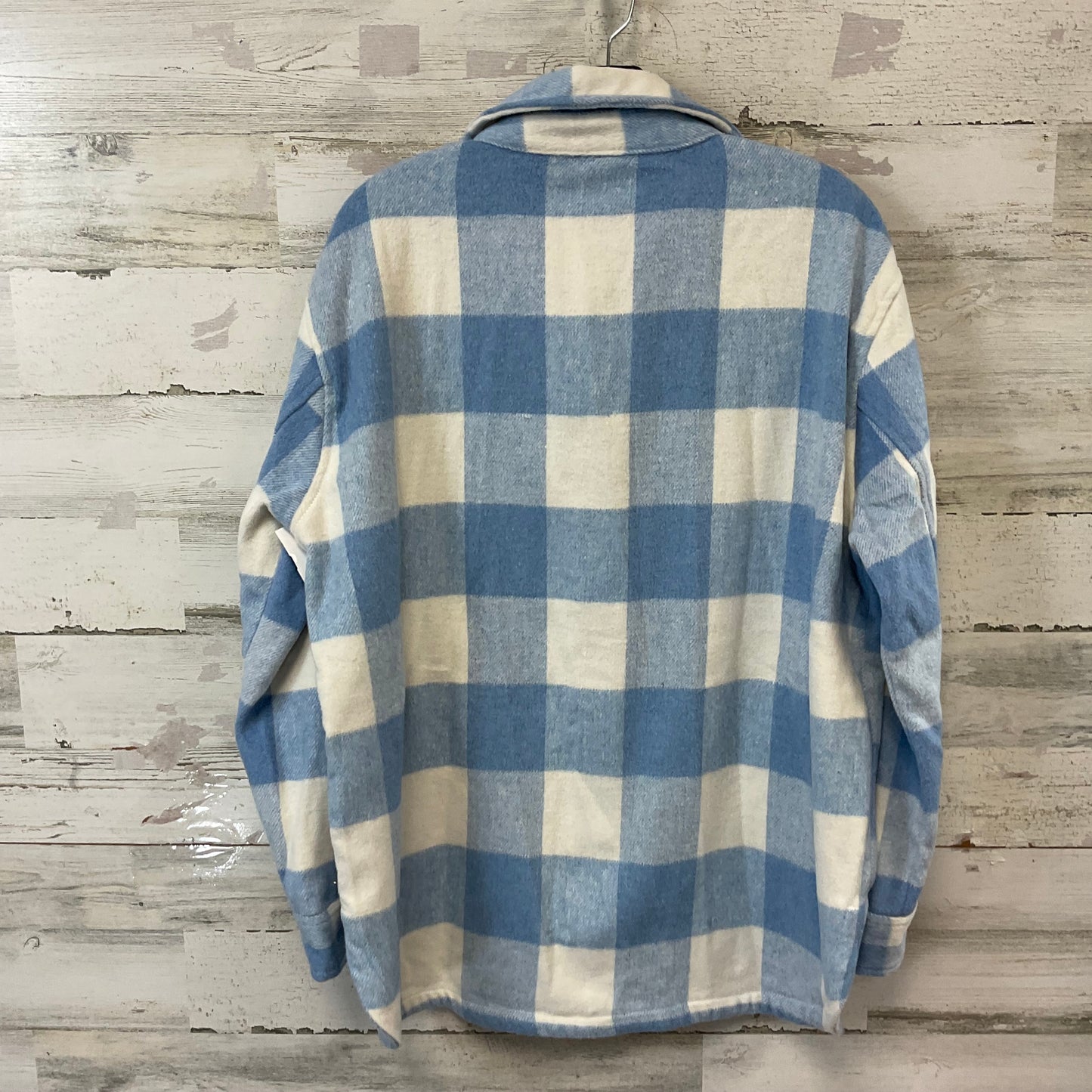 Jacket Shirt By Members Mark In Blue, Size: M