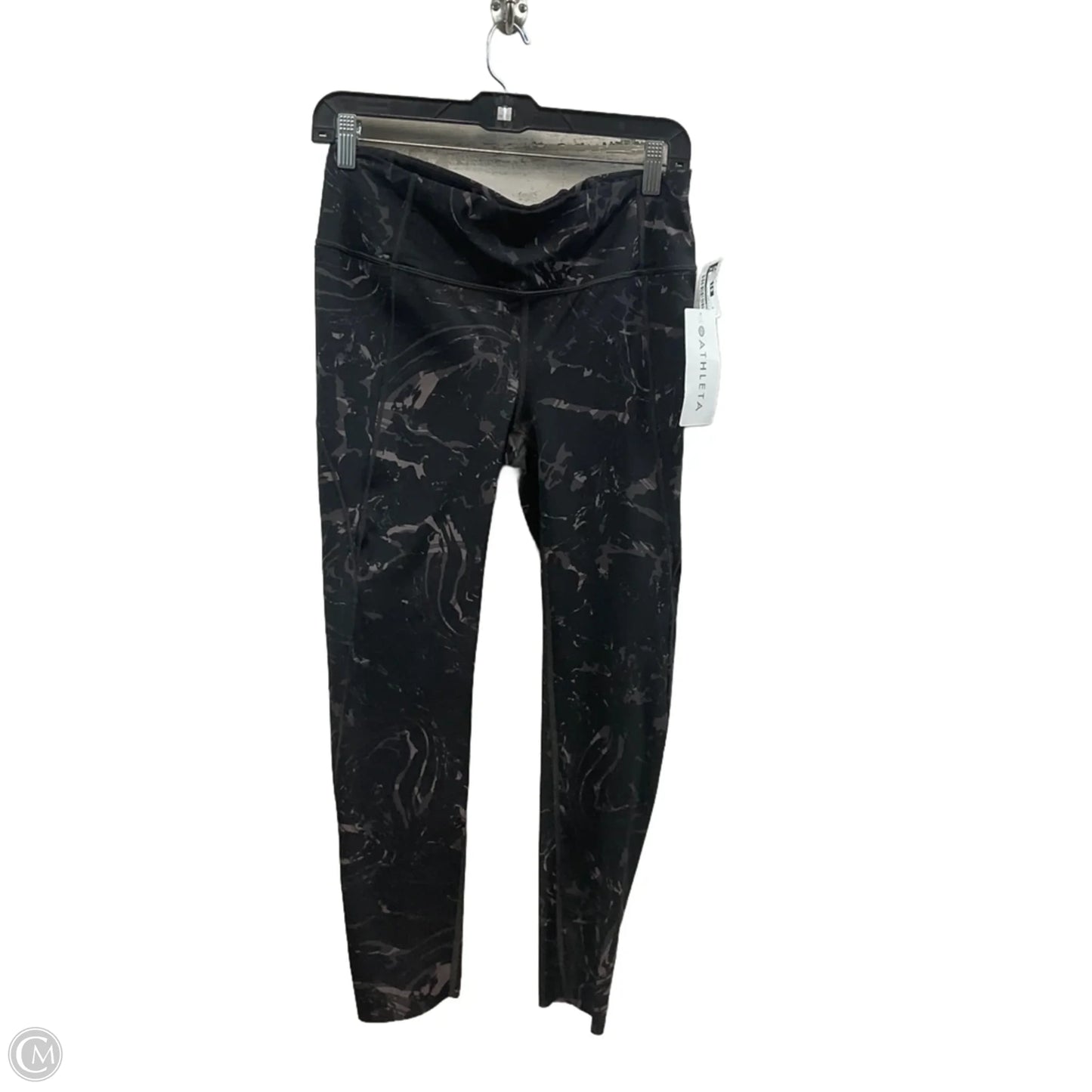 Athletic Leggings By Athleta In Black & Purple, Size: S