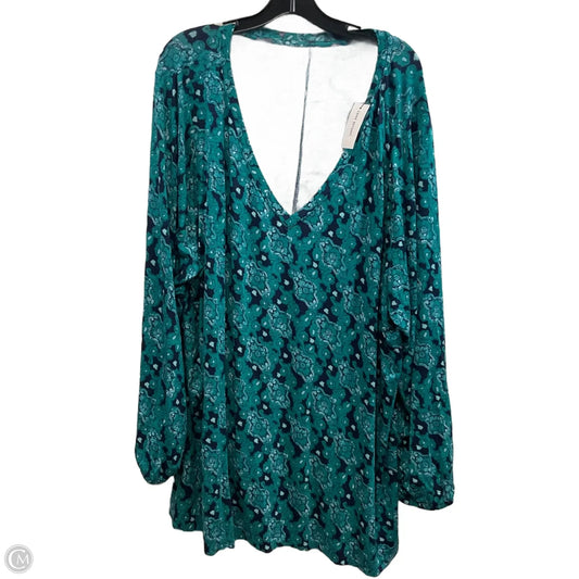 Top Long Sleeve By Lane Bryant In Green, Size: 4x
