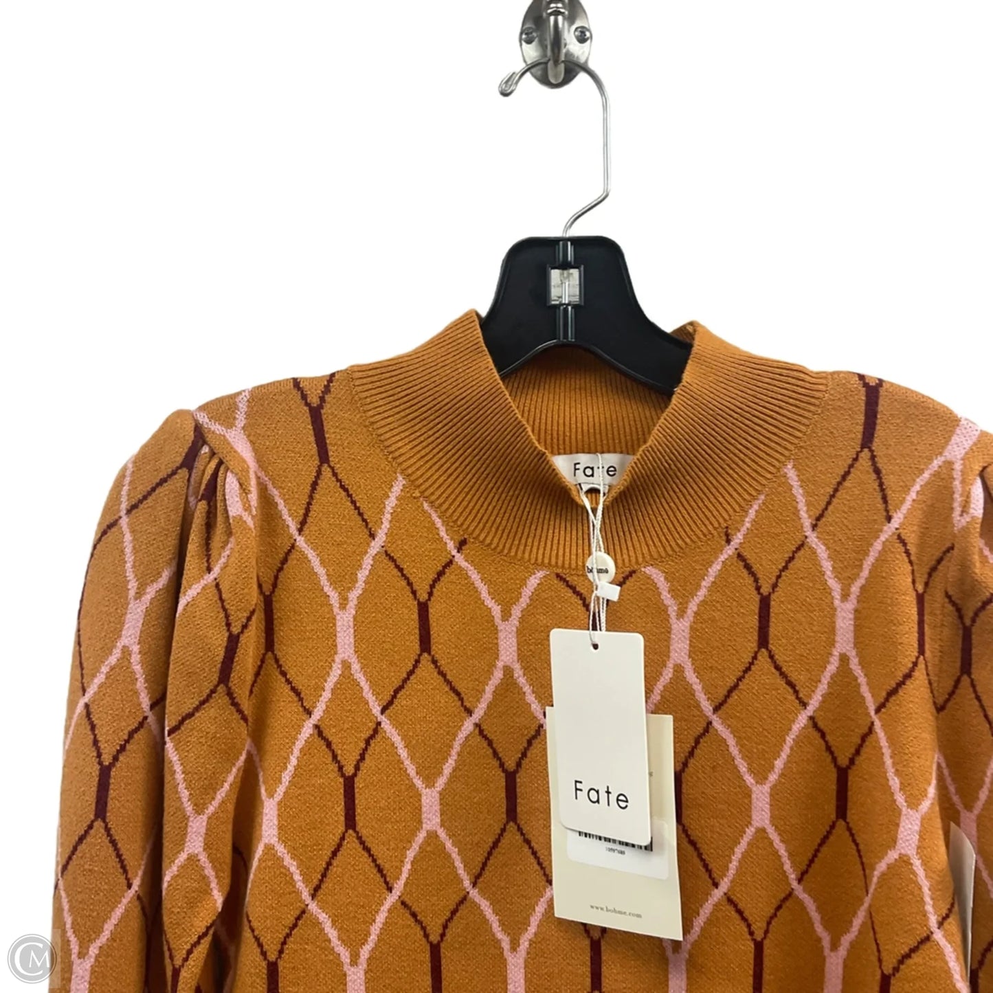 Dress Sweater By Fate In Orange, Size: M