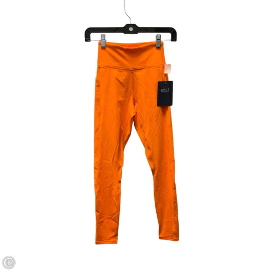 Athletic Leggings By BYLT In Orange, Size: Xs