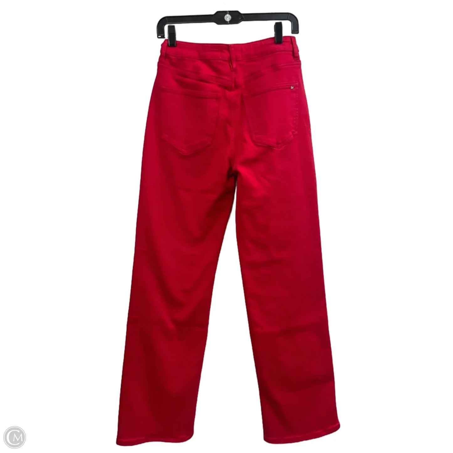 Jeans Straight By MICA In Red Denim, Size: 2