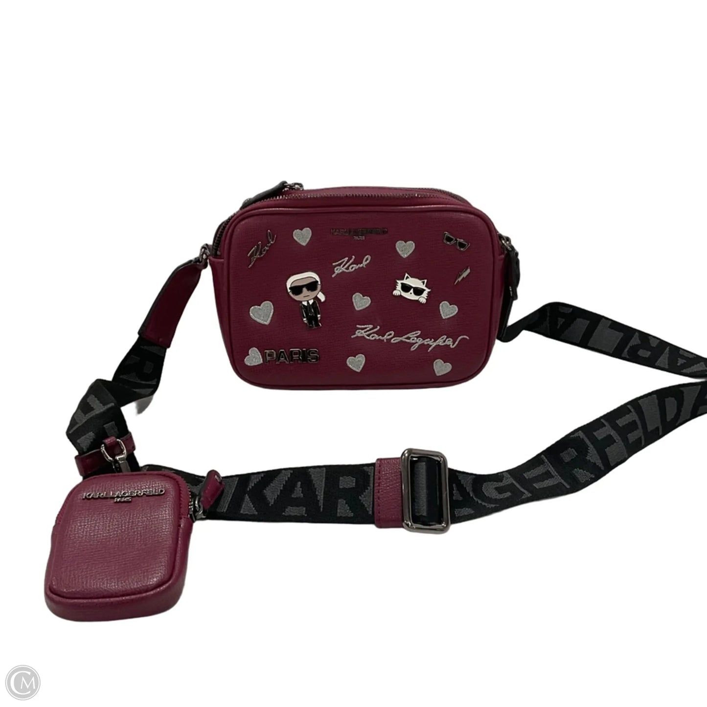 Crossbody Designer By Karl Lagerfeld, Size: Small