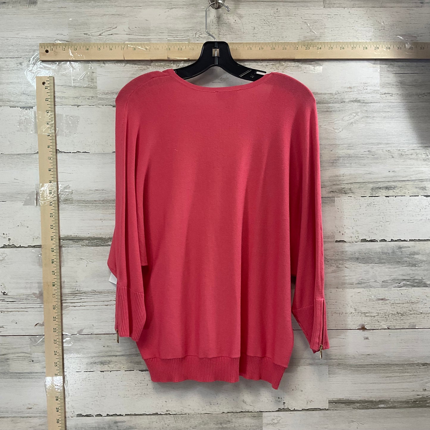 Top Long Sleeve By Carmen By Carmen Marc Valvo In Red, Size: Xl