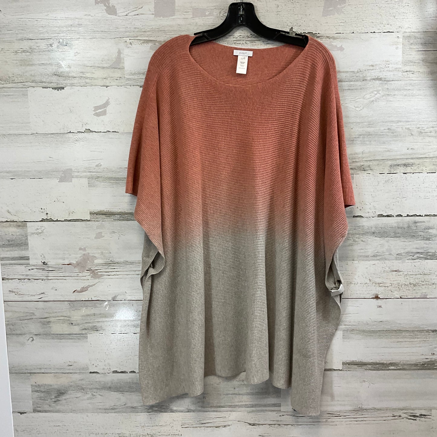 Top Sleeveless By J. Jill In Orange & Tan, Size: Onesize