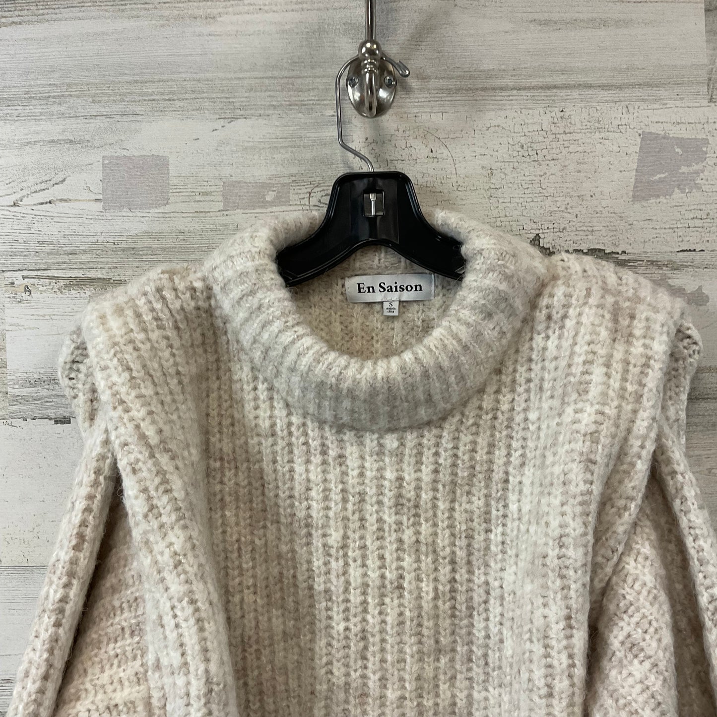 Sweater By EN SAISO In Cream, Size: S