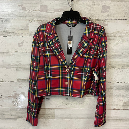 Jacket Other By Allegra K In Green & Red, Size: Xl