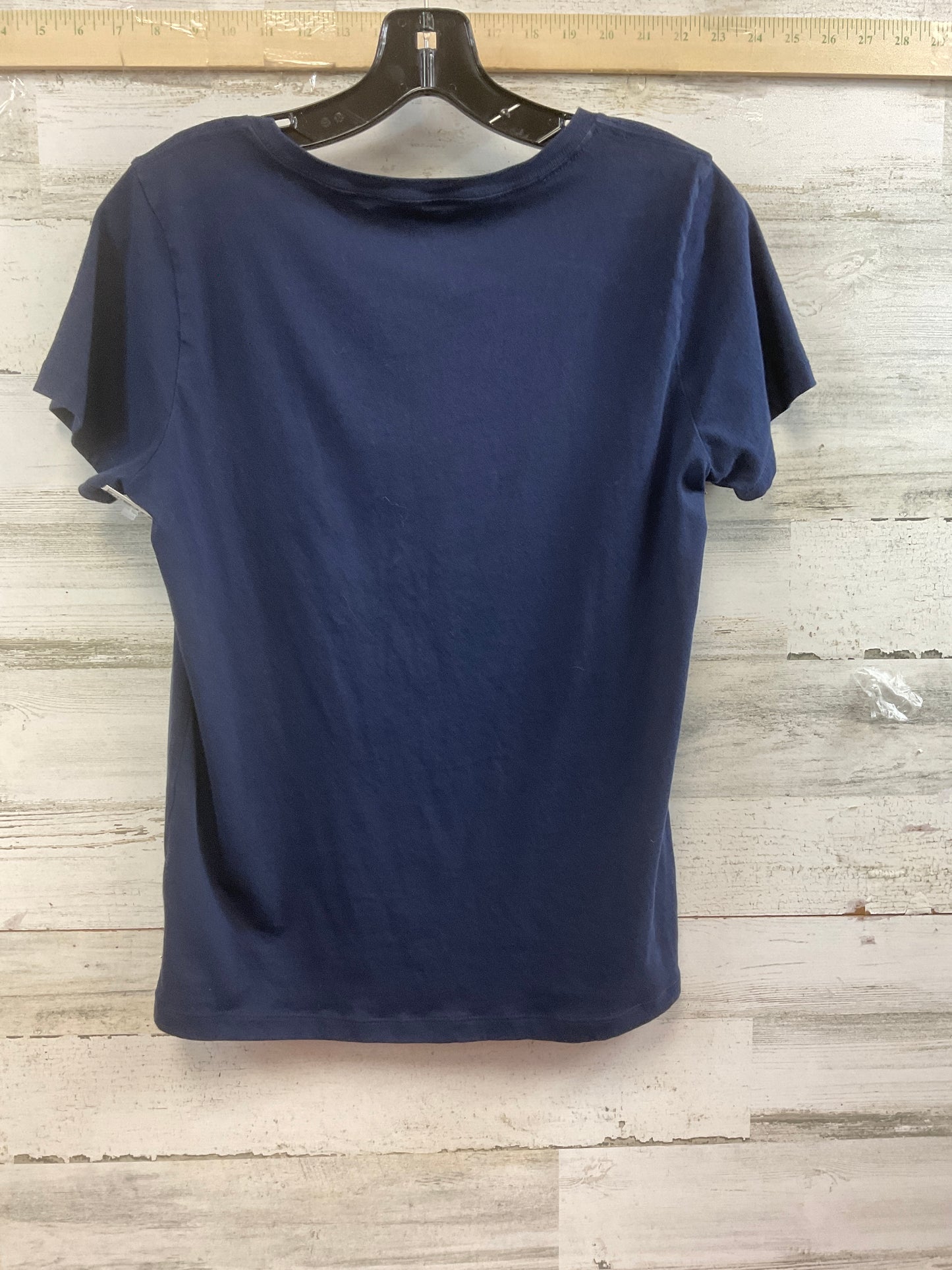 Navy Top Short Sleeve J. Crew, Size M