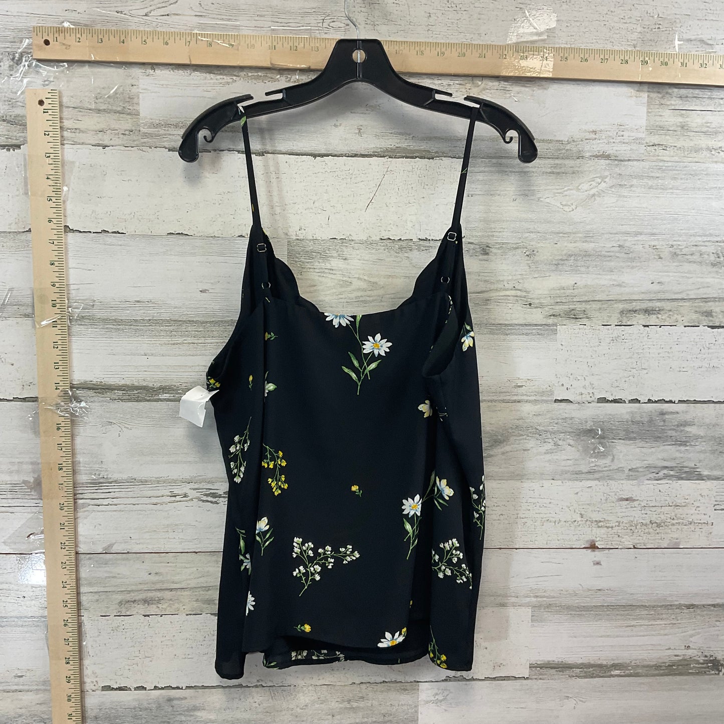 Black & Yellow Top Sleeveless Socialite, Size Xl