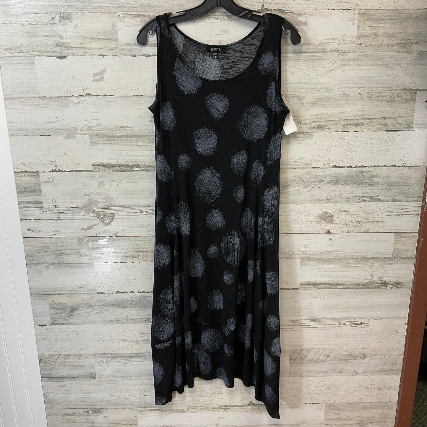 Dress Casual Midi By Comfy In Black, Size: M