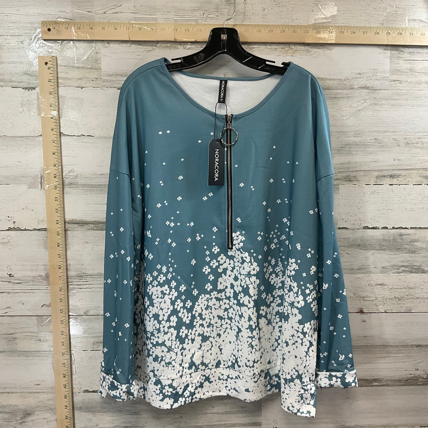 Top Long Sleeve By NORA CORA In Blue, Size: Xl