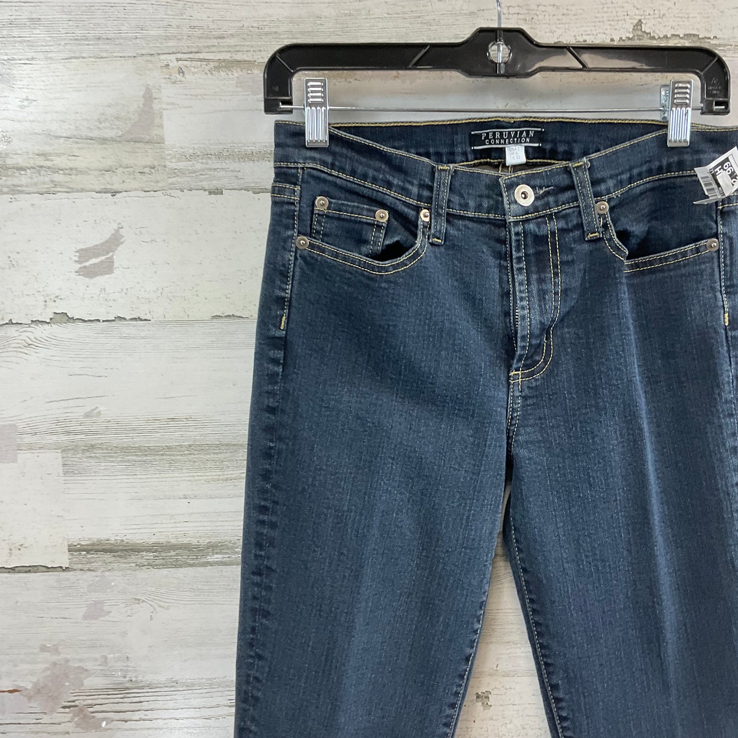 Jeans Skinny By Peruvian Connection In Blue Denim, Size: 2