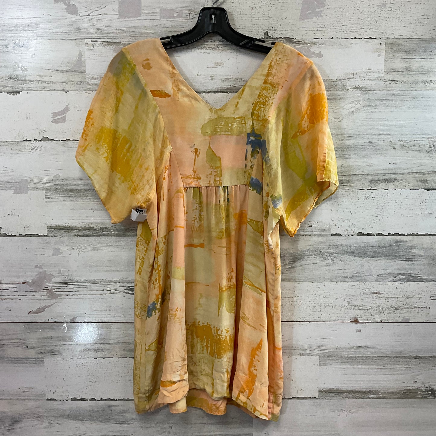 Top Short Sleeve By Maeve In Yellow, Size: S